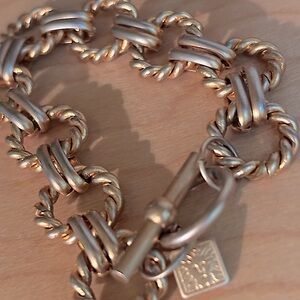 Chunky Vintage Anne Klein Toggle Chain Bracelet
